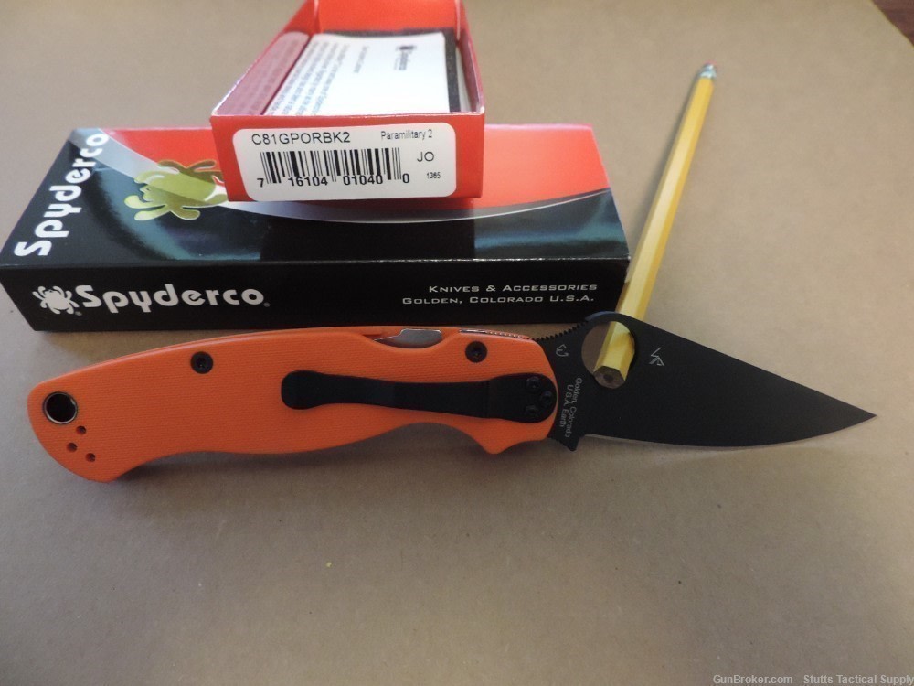 Spyderco Paramilitary 2 orange C81GPORBK2-img-1