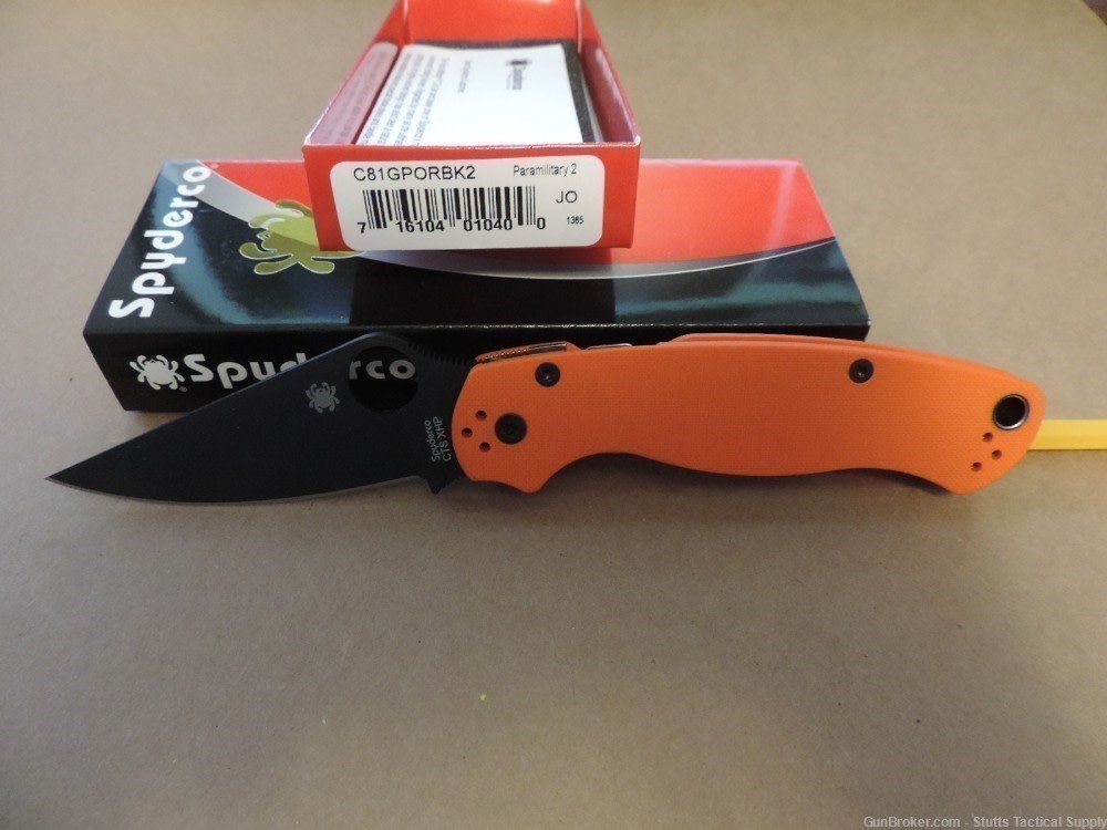 Spyderco Paramilitary 2 orange C81GPORBK2-img-0
