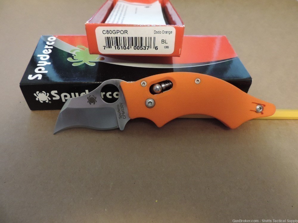 Spyderco Dodo orange sprint run C80GPOR-img-0
