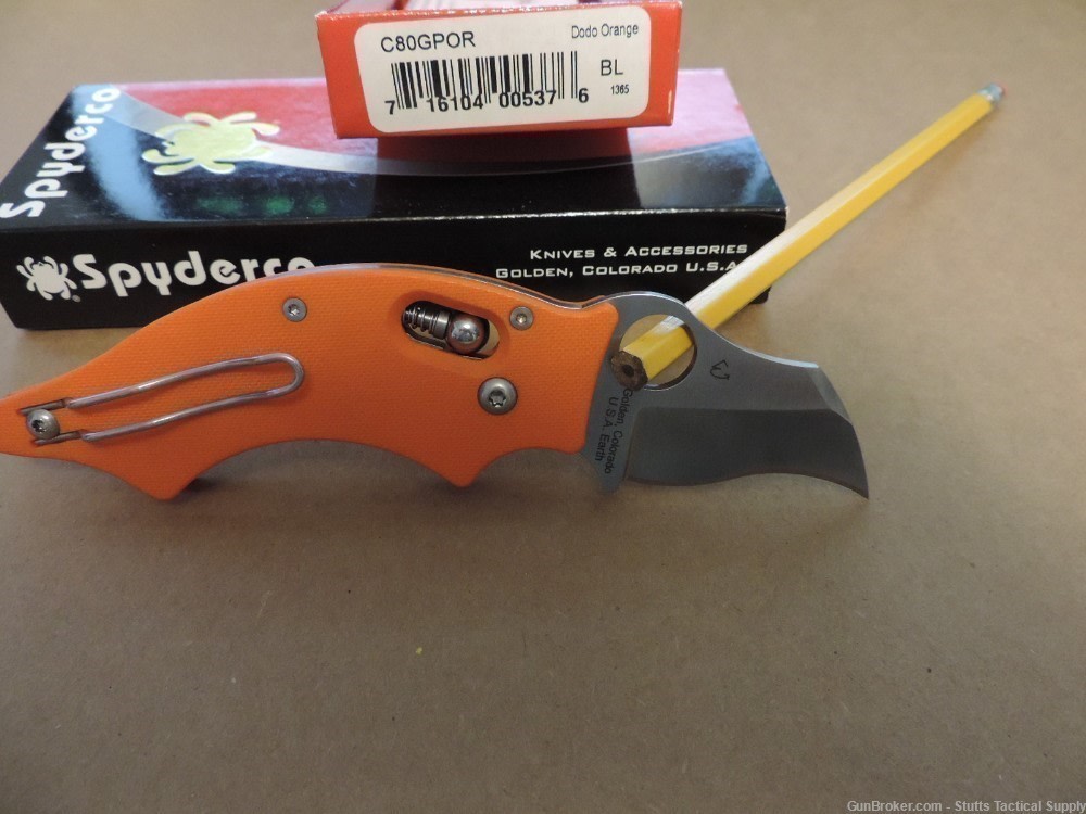 Spyderco Dodo orange sprint run C80GPOR-img-1