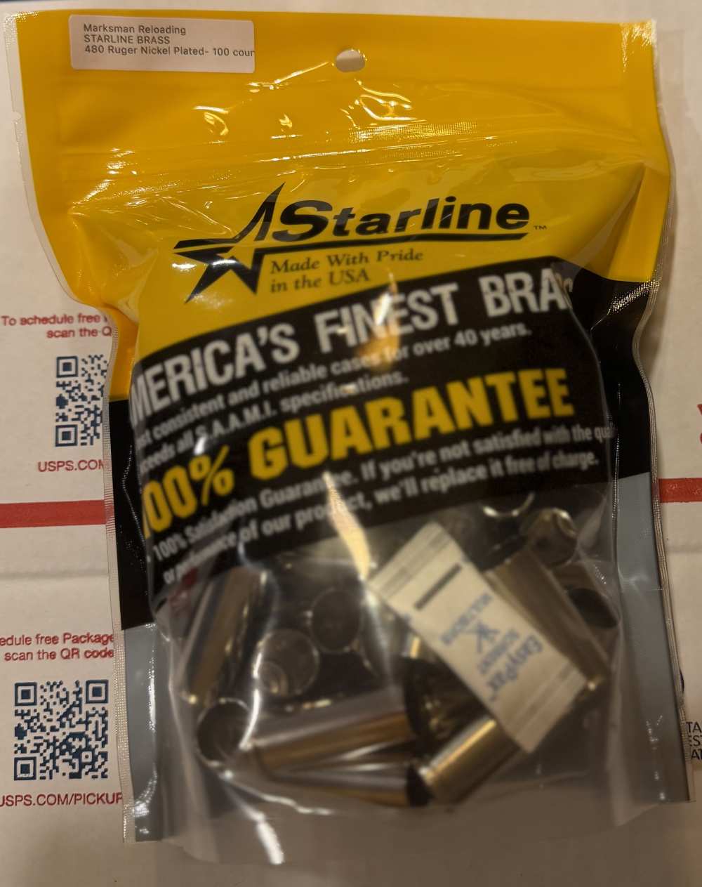 Starline 480 Ruger Nickel Plated Brass - 100 Count-img-1