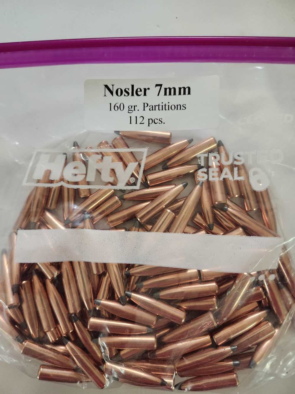 7mm Nosler Partitions, 160 gr. Bullets-img-0