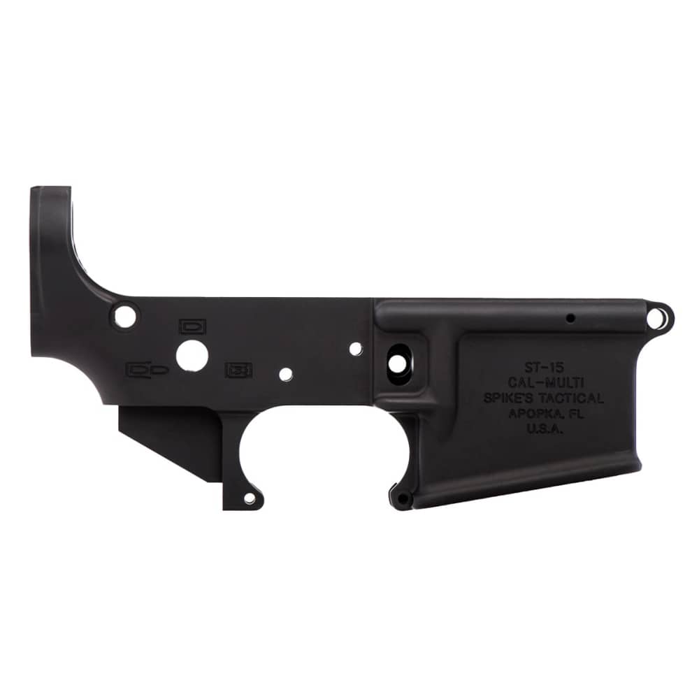 New Spikes No Logo Stripped Lower Receiver AR-15 223 556 AR15 NEW ST15-img-1
