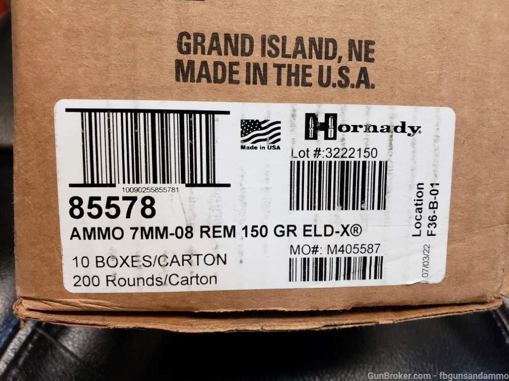 NEW 200 ROUNDS HORNADY 7MM-08 REMINGTON 150 ELD-X PRECISION HUNTER 7MM08 7-img-5