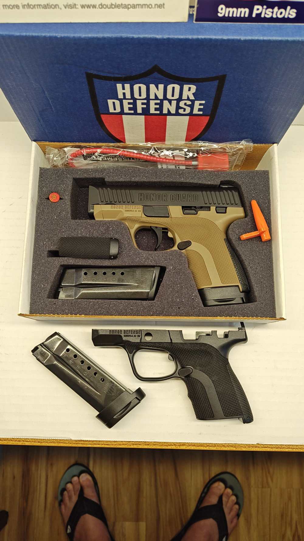 Honor Defense Honor Gaurd 9 mm with 2 Grip Modules & 3 Mags-img-1