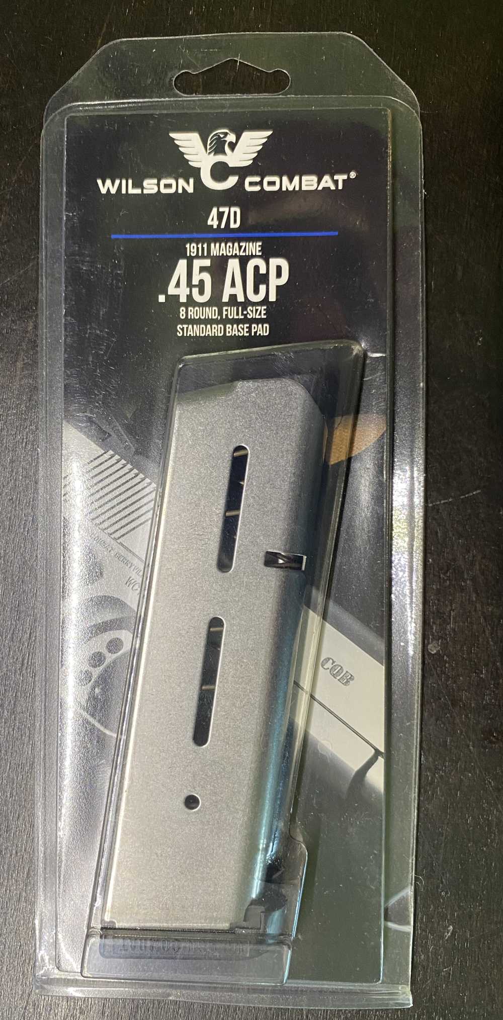 WILSON COMBAT 47D 1911 GOV Factory Magazine Full Size 45 ACP 8 Rd Mag NEW-img-0