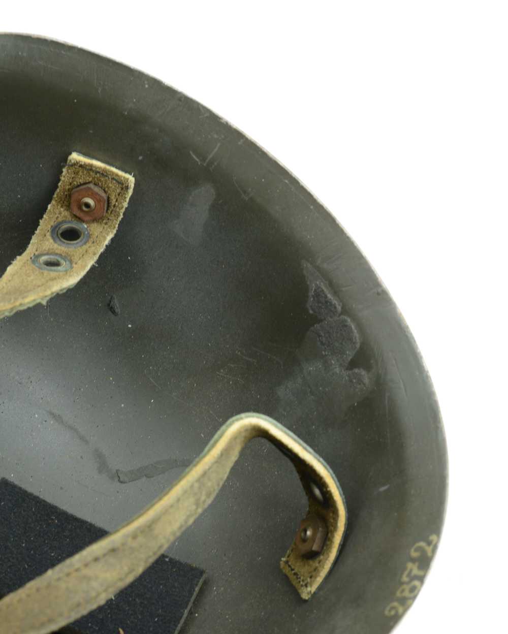WWII German Air Force Luftwaffe Airborne M38 Fallschirmjäger Helmet & Liner-img-18