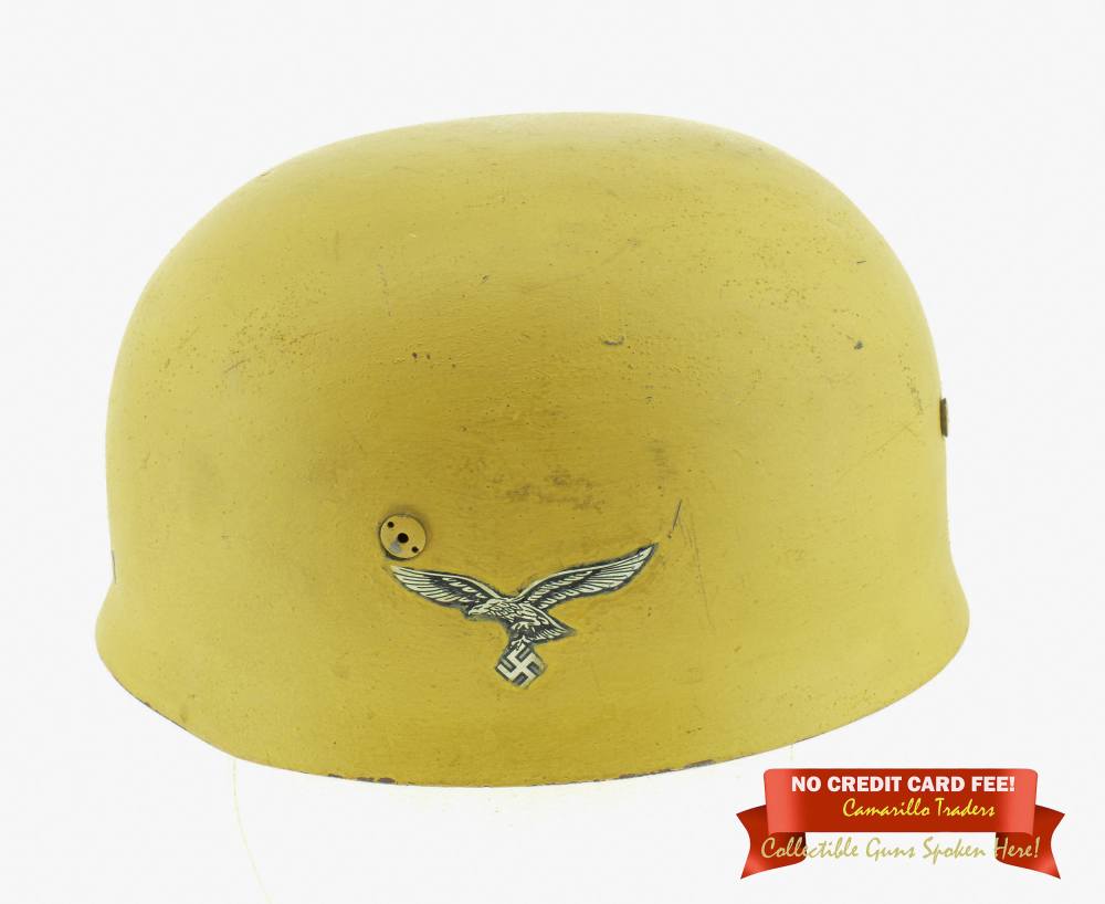 WWII German Air Force Luftwaffe Airborne M38 Fallschirmjäger Helmet & Liner-img-0