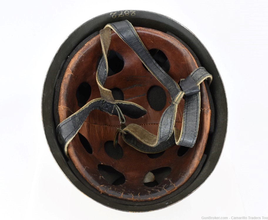 WWII German Air Force Luftwaffe Airborne M38 Fallschirmjäger Helmet & Liner-img-7