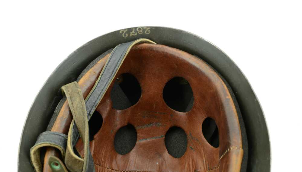 WWII German Air Force Luftwaffe Airborne M38 Fallschirmjäger Helmet & Liner-img-10