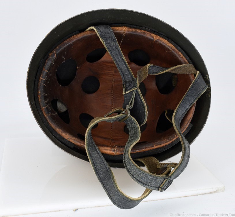 WWII German Air Force Luftwaffe Airborne M38 Fallschirmjäger Helmet & Liner-img-9