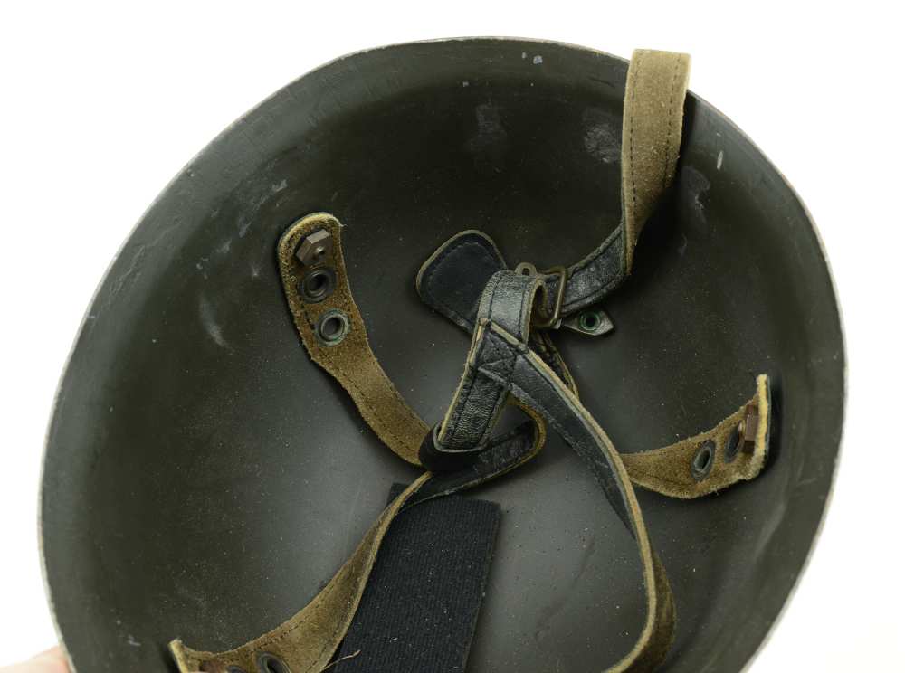 WWII German Air Force Luftwaffe Airborne M38 Fallschirmjäger Helmet & Liner-img-22