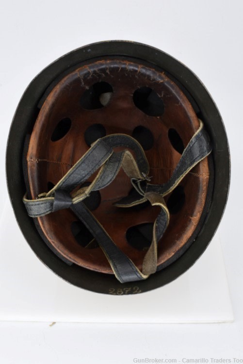 WWII German Air Force Luftwaffe Airborne M38 Fallschirmjäger Helmet & Liner-img-12
