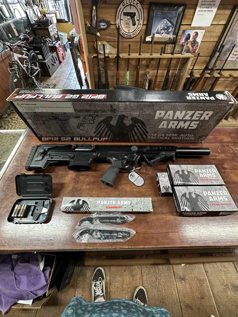 Panzer Arms BP-12 Bullpup 12GA – Open Box / Unfired – 2 Magazines – -img-0