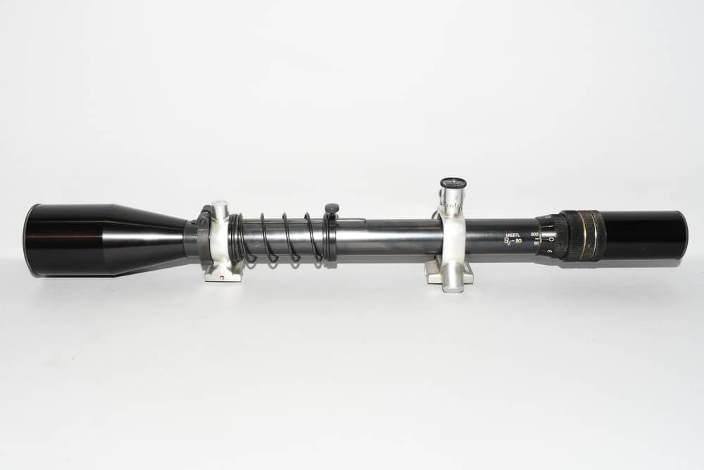 J.Unertl BV-20 BV20 Fixed Power 20X Rifle Scope Crosshair Reticle W Rings-img-3