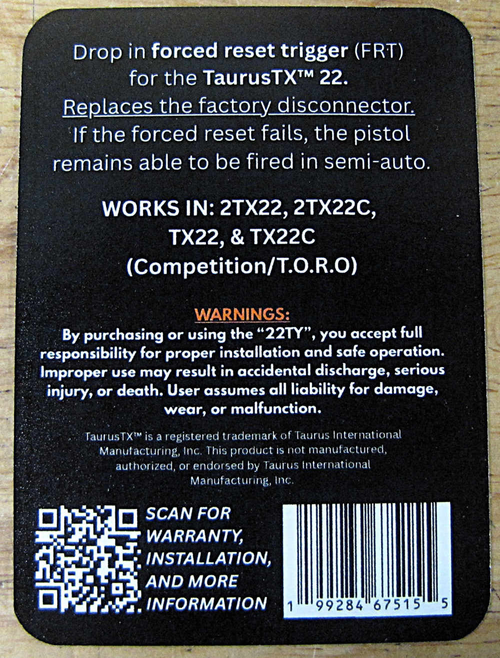 22TY - TaurusTX™ 22 FRT (Stainless Steel) FREE SHIPPING-img-1