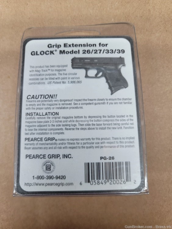 Pearce Grip Extension Glock 26/27/33/39-img-1