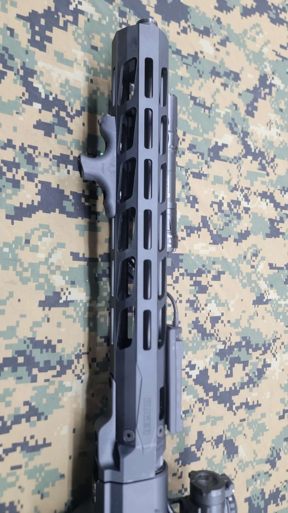 Ruger PC Carbine with collapsible stock, glock mag, and accessories.-img-4