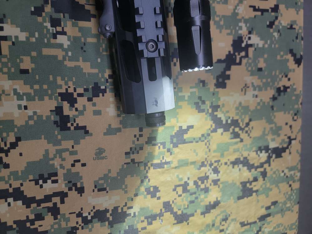 Ruger PC Carbine with collapsible stock, glock mag, and accessories.-img-39