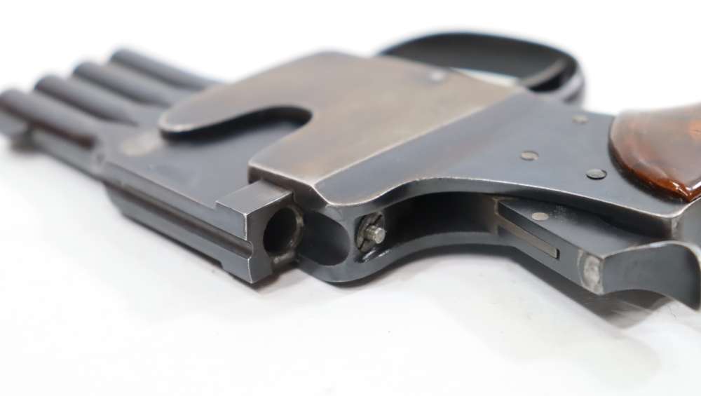 RARE SCHULER REFORM BREVETE 4-BARREL PISTOLE .25 ACP-img-26
