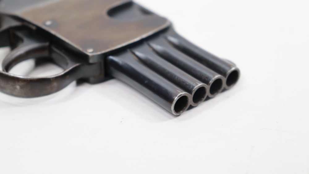 RARE SCHULER REFORM BREVETE 4-BARREL PISTOLE .25 ACP-img-14