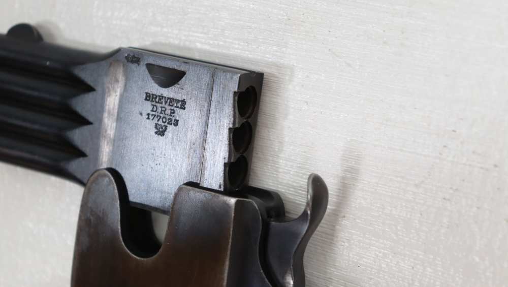 RARE SCHULER REFORM BREVETE 4-BARREL PISTOLE .25 ACP-img-19