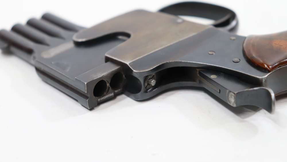 RARE SCHULER REFORM BREVETE 4-BARREL PISTOLE .25 ACP-img-27