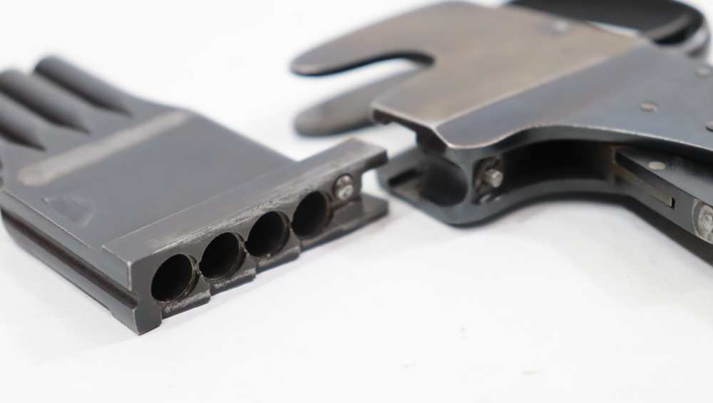 RARE SCHULER REFORM BREVETE 4-BARREL PISTOLE .25 ACP-img-29
