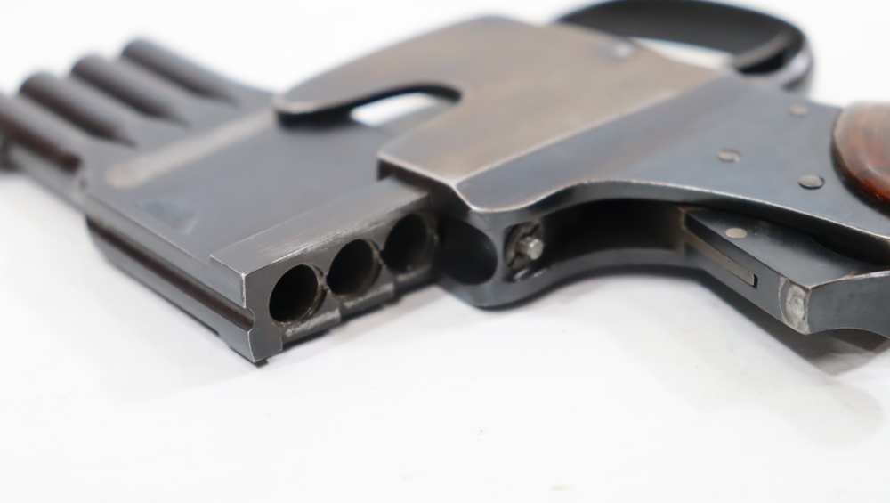 RARE SCHULER REFORM BREVETE 4-BARREL PISTOLE .25 ACP-img-28