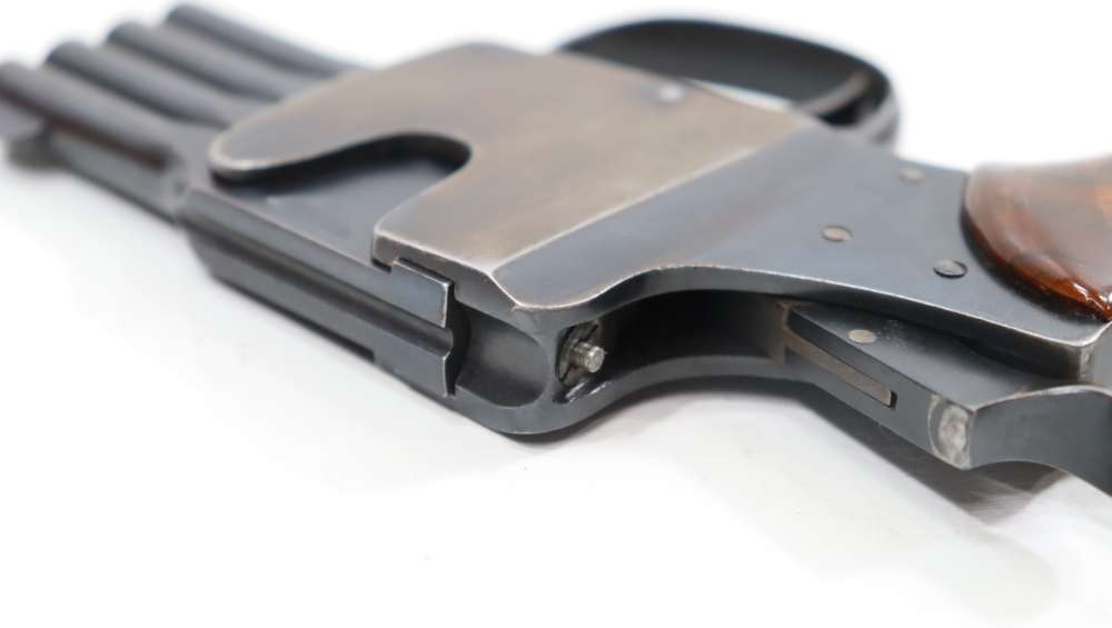 RARE SCHULER REFORM BREVETE 4-BARREL PISTOLE .25 ACP-img-25