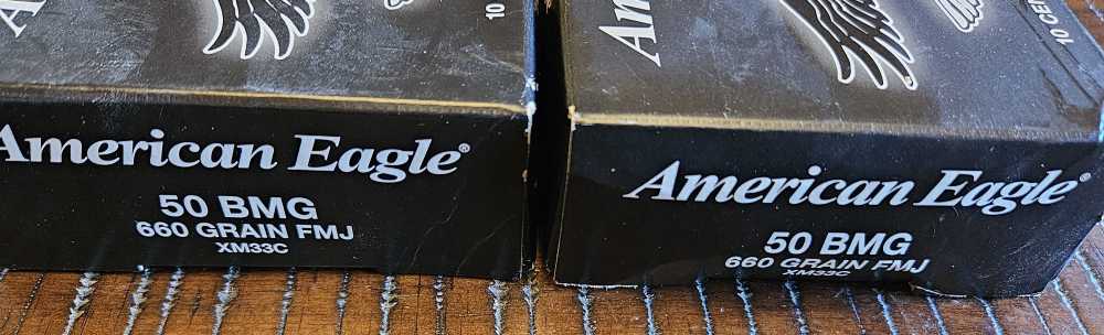 50 BMG American Eagle 660 grain FMJ XM33 20 rounds-img-1