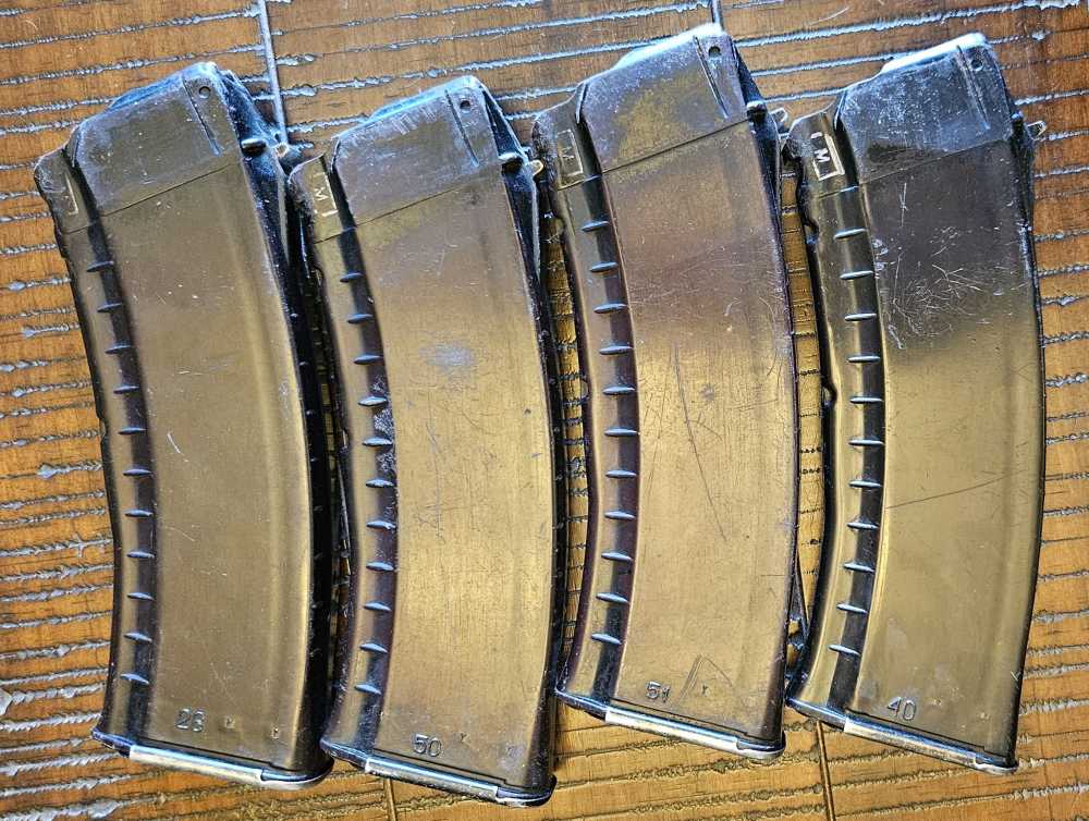 Four Izhmash AK74 Plum Magazines 5.45x39 with pouch AK 74-img-3