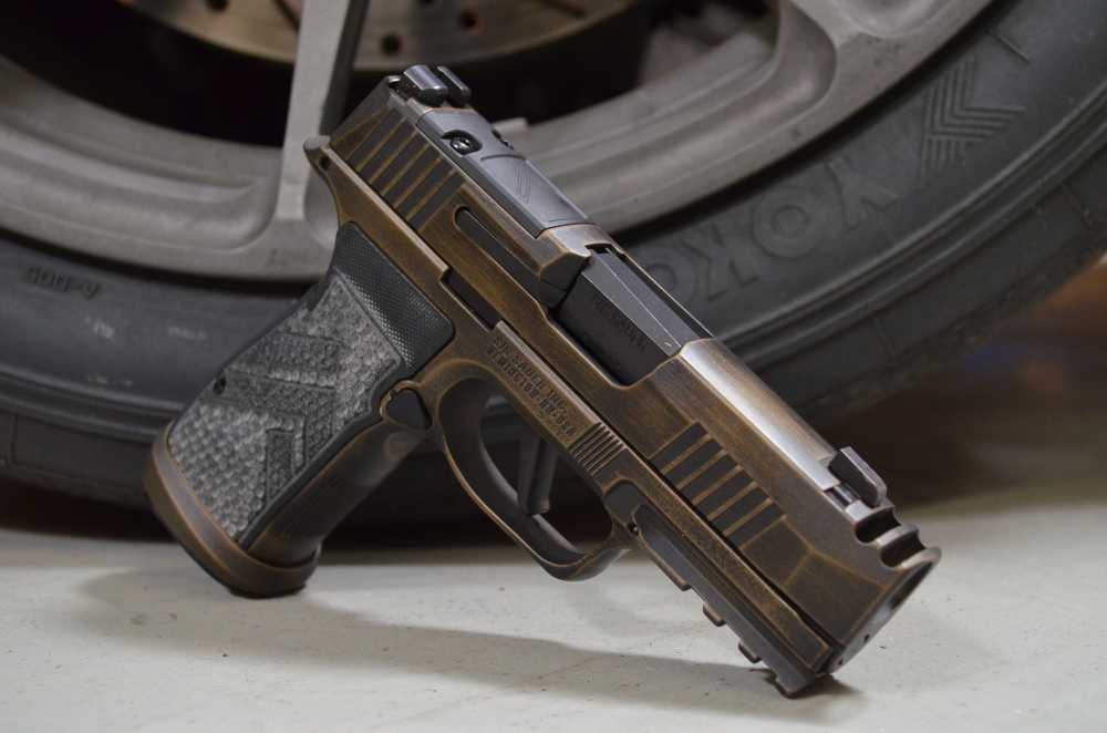 Sig Sauer P365 AXG Legion X-Comp X-Werks Distressed Burnt bronze New-img-1