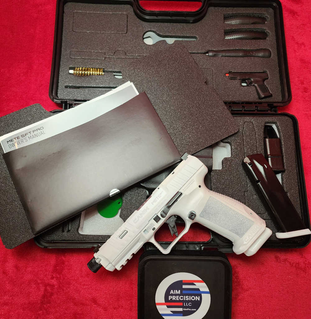 CANIK METE SFT PRO 9MM WHITE CERAKOTE 20+1 TB OPTICS READY SLIDE CUT-img-0