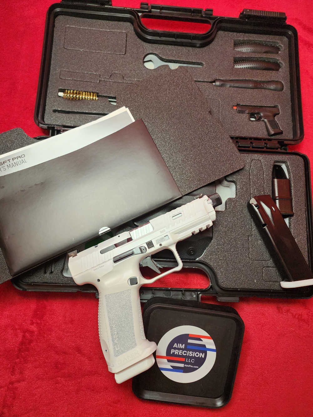 CANIK METE SFT PRO 9MM WHITE CERAKOTE 20+1 TB OPTICS READY SLIDE CUT-img-1