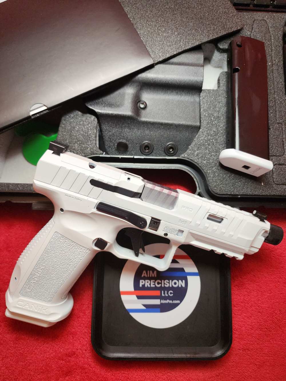 CANIK METE SFT PRO 9MM WHITE CERAKOTE 20+1 TB OPTICS READY SLIDE CUT-img-5