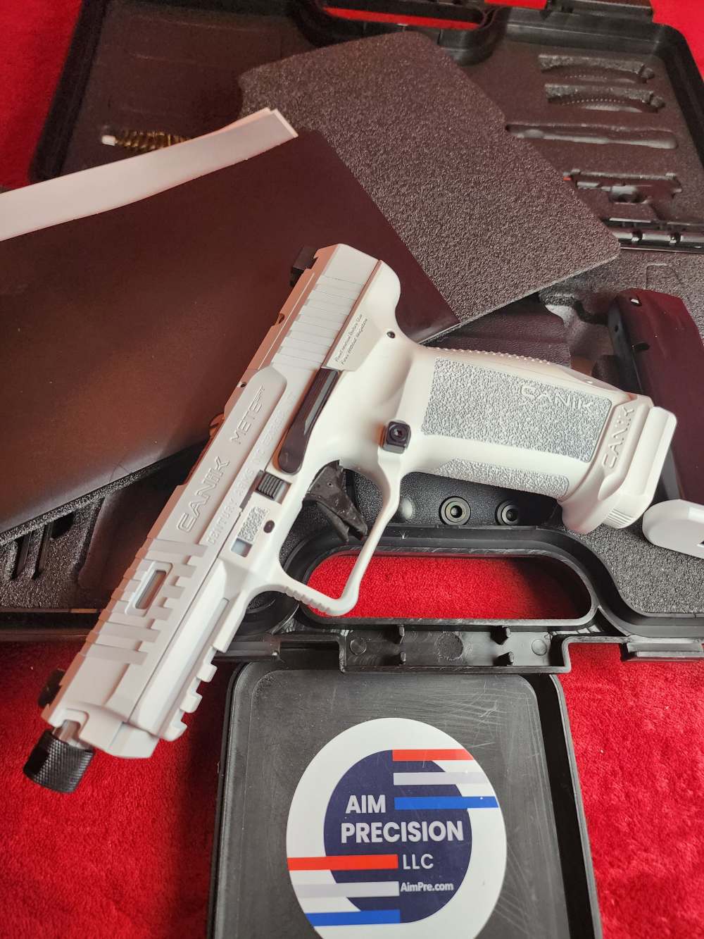 CANIK METE SFT PRO 9MM WHITE CERAKOTE 20+1 TB OPTICS READY SLIDE CUT-img-8