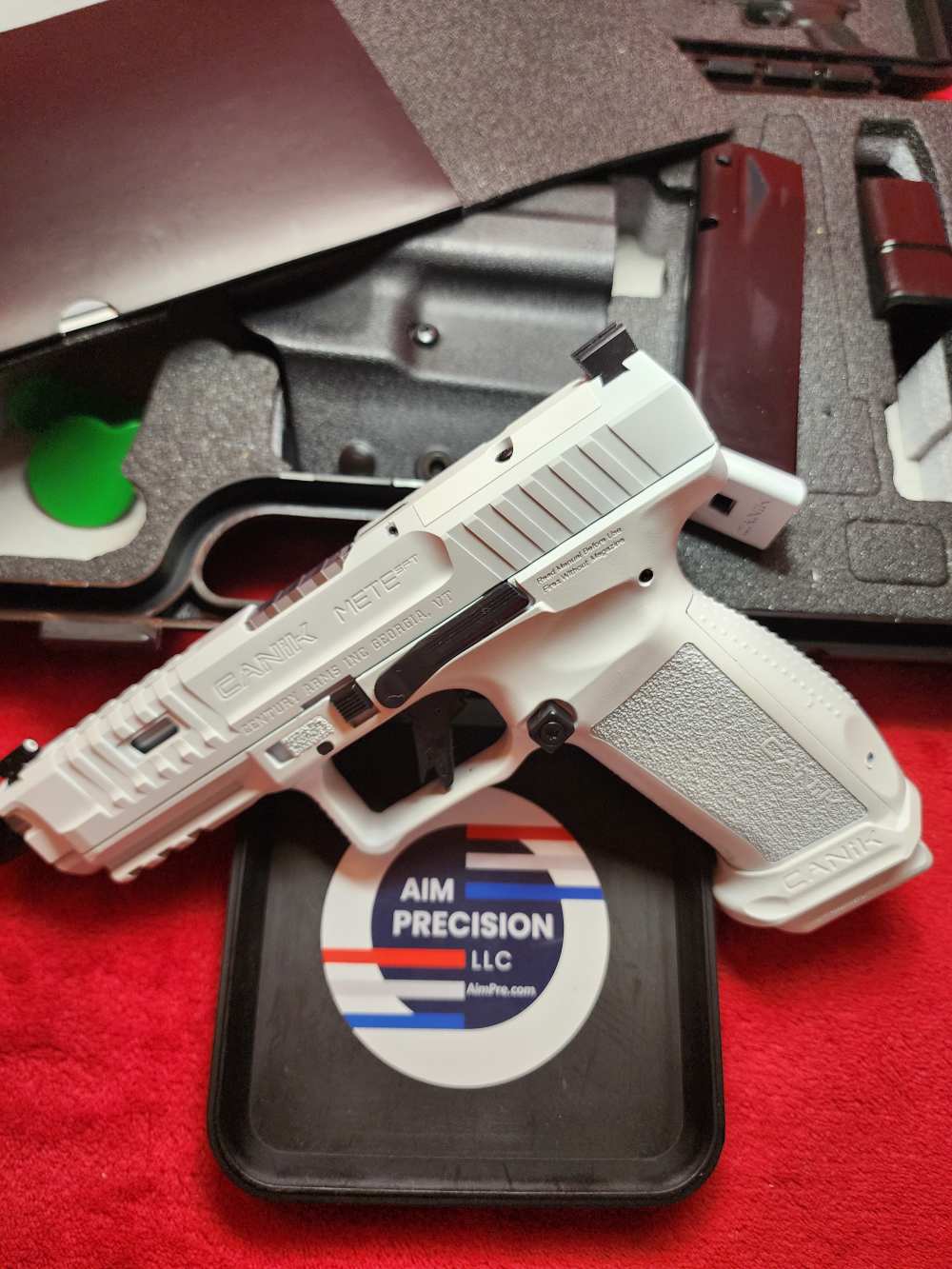 CANIK METE SFT PRO 9MM WHITE CERAKOTE 20+1 TB OPTICS READY SLIDE CUT-img-4