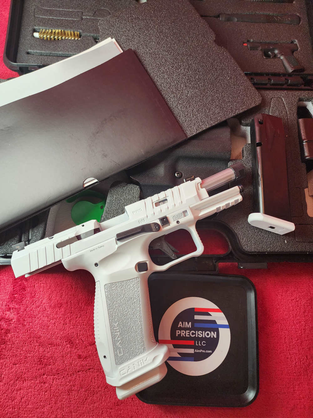 CANIK METE SFT PRO 9MM WHITE CERAKOTE 20+1 TB OPTICS READY SLIDE CUT-img-7
