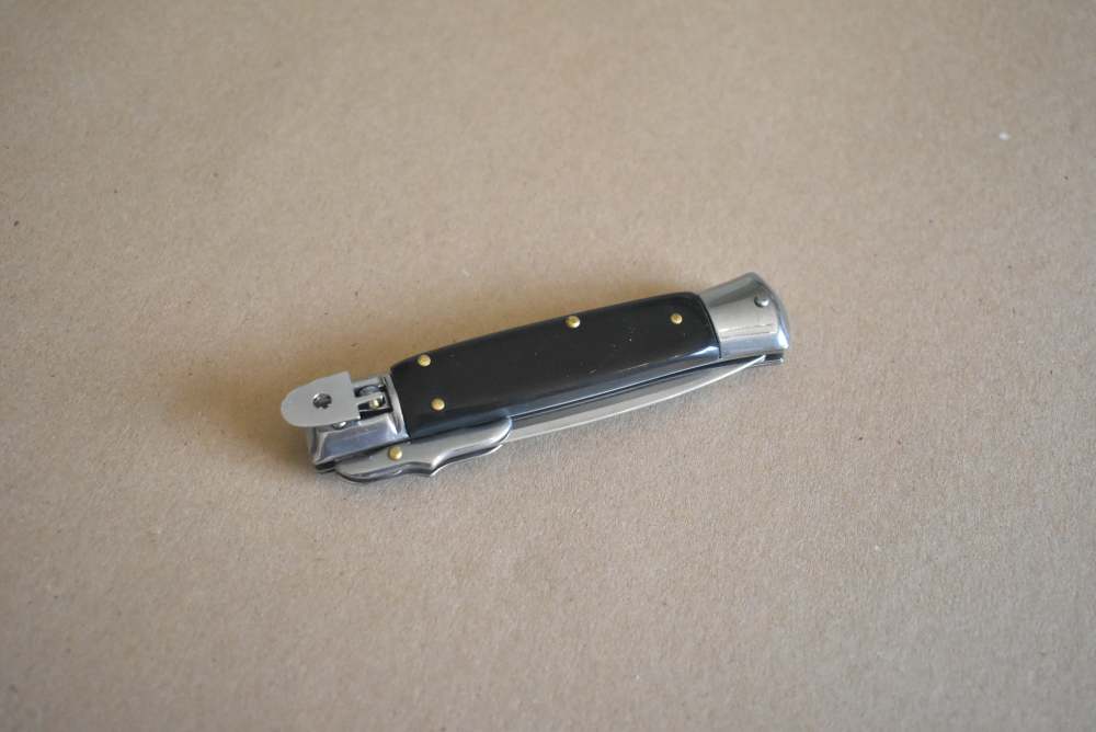 8.25" Automatic, Swinguard, Switchblade Knife, Dagger Blade-img-1