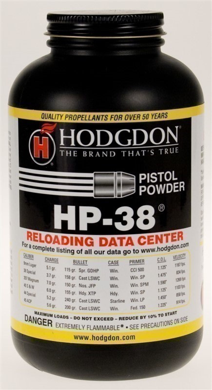 1 # Hodgdon HP-38 , 1 lb. - Ready to ship!-img-0