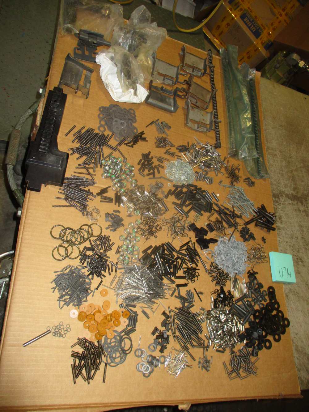 Lot of 18lbs M240 Machine Gun Parts, Small Parts-img-0