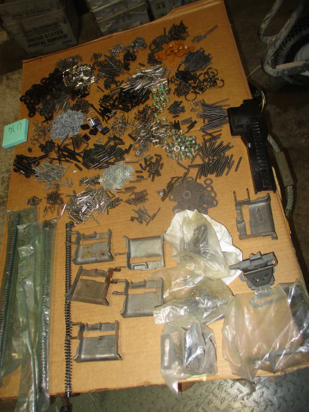 Lot of 18lbs M240 Machine Gun Parts, Small Parts-img-1