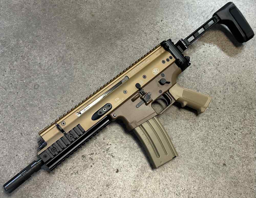 FN SCAR 15P FDE 5.56 30RD 7.5" 38101883 SB Tactical Brace 556 38-101883-img-0