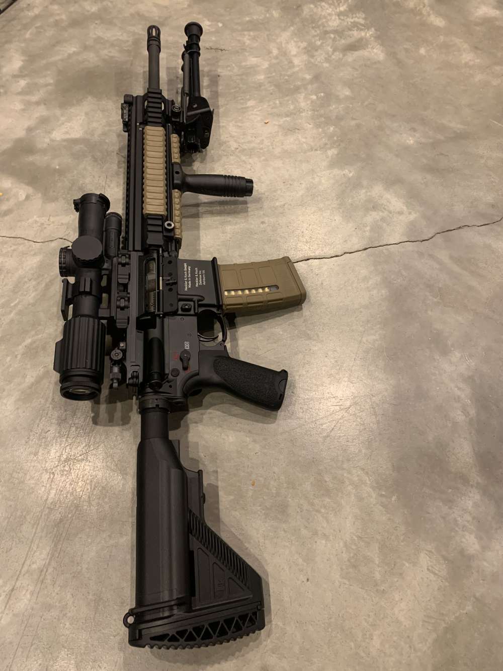 H&K M27 with trijicon 1-8 vcog in 5.56 amazing and low round count-img-5