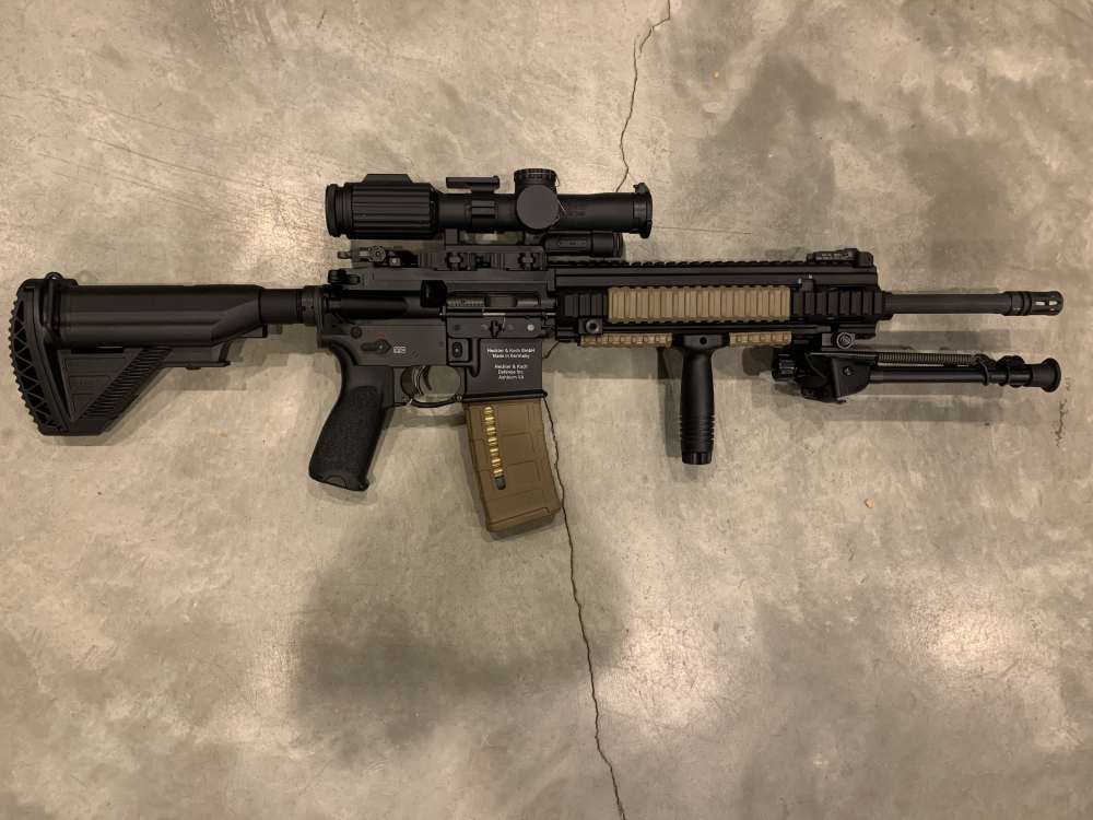 H&K M27 with trijicon 1-8 vcog in 5.56 amazing and low round count-img-4