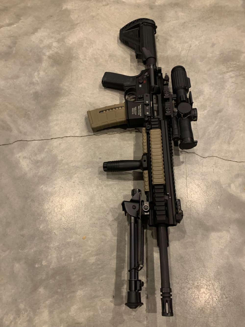 H&K M27 with trijicon 1-8 vcog in 5.56 amazing and low round count-img-6