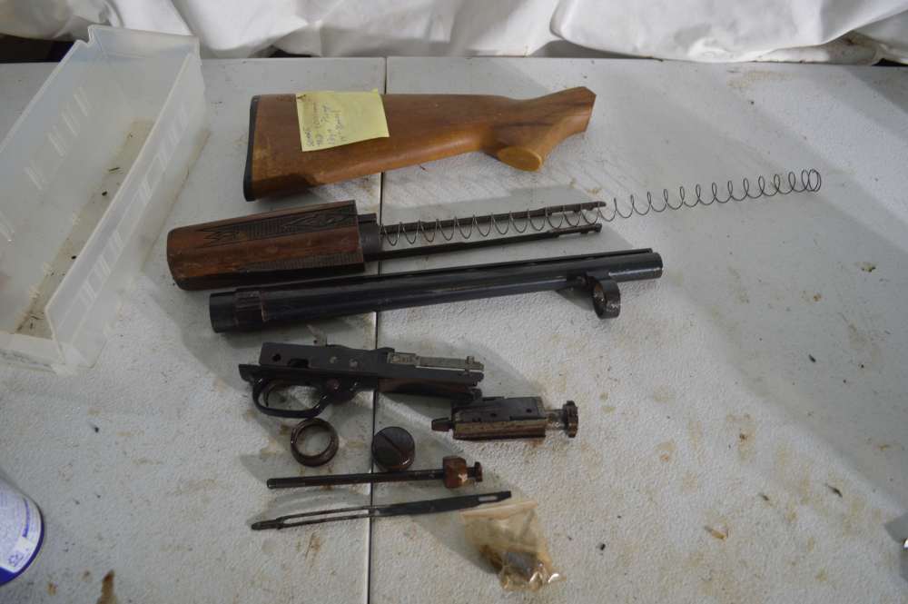Sears, Ted Williams, 12ga pump, Parts Kit,  NO RECEIVER, 14" barrel ribbed,-img-1