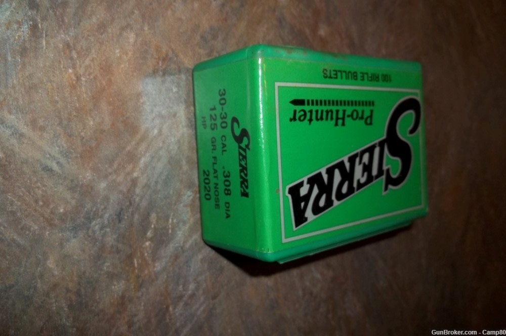30cal, .308, Sierra, FPHP Bullets, 125gr, 100ct-img-0