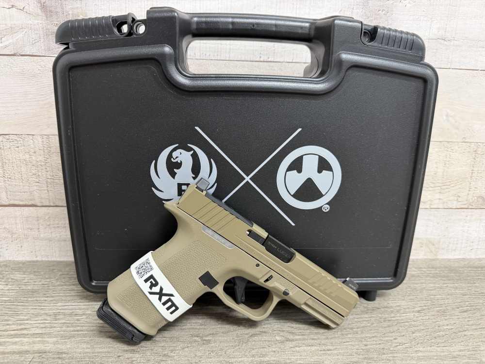 RUGER RXM 9MM FLAT DARK EARTH FDE 2-15 ROUND MAGS 19437 BRAND NEW-img-4